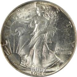 1946 MS65 Walking Liberty Half Dollar, PCGS 56055274