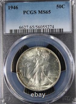 1946 MS65 Walking Liberty Half Dollar, PCGS 56055274