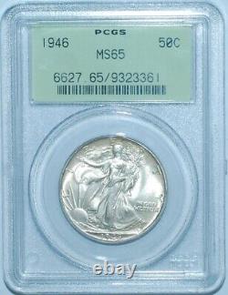 1946 P PCGS MS65 Walking Liberty Half Dollar OGH