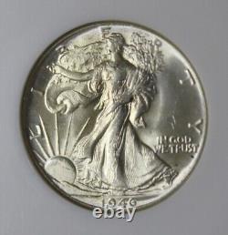 1946 P Walking Liberty Half Dollar NGC Graded Vintage Fatty MS64 Silver Coin