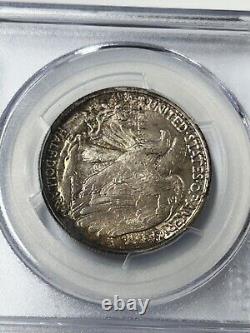 1946 P Walking Liberty Half Dollar PCGS MS66+ CAC Green Toned (PCGS Pop 120)