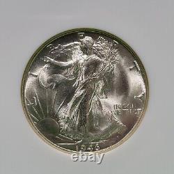 1946-S 50C NGC MS65 Walking Liberty Silver Half Dollar Hi Luster