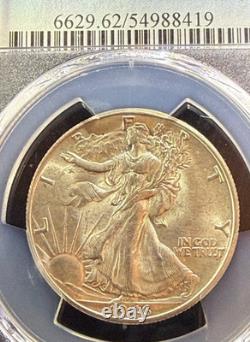 1946 S 50c Walking Liberty Half Pcgs Ms62 Just Graded