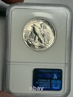 1946-S NGC MS65 Walking Liberty Silver Half Dollar, Lustrous U. S. Coin