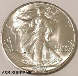 1946 S Walking Liberty Half Dollar Gem Bu With Strong Mint Luster 90% Silver