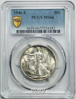 1946 S Walking Liberty Half Dollar PCGS MS-66