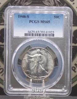 1946 S Walking Liberty SILVER Half Dollar 50c PCGS MS65 #925 Gem BU ECC&C, Inc