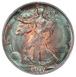 1946-S Walking Liberty Silver Half Dollar ICG MS-66+ Album Toned End Roll Toning