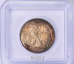 1946-S Walking Liberty Silver Half Dollar ICG MS-66+ Album Toned End Roll Toning