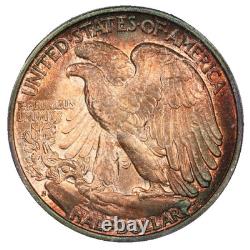 1946-S Walking Liberty Silver Half Dollar ICG MS-66+ Album Toned End Roll Toning