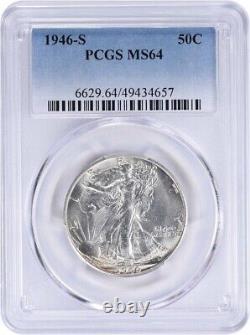1946-S Walking Liberty Silver Half Dollar MS64 PCGS