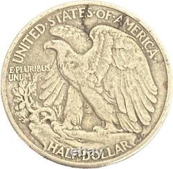 1946 US Silver Half Dollar Liberty Walking With Mint Punch Error Never Cleaned