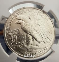 1946 U. S. 50c Walking Liberty Half Dollar NGC MS66+