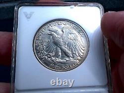 1946 Walking Liberty Half Dollar 50c ANACS MS65 Stunning Toner +COLORS+