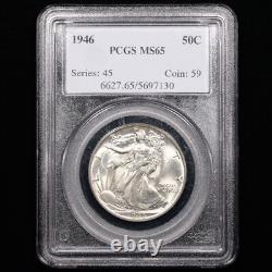 1946 Walking Liberty Half Dollar 50c PCGS GRADED MS65