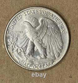 1946 Walking Liberty Silver Half Dollar Fs 801 Au+ Great Details F1034