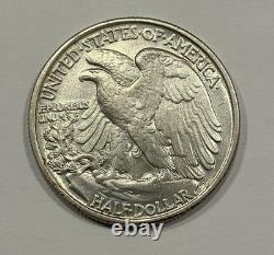 1946 Walking Liberty Silver Half Dollar Fs 801 Au+ Great Details F1034