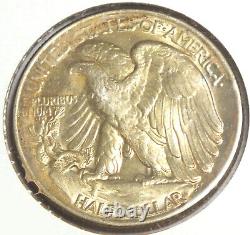 1946 Walking Liberty Silver Half Dollar Toning Toned Philadelphia Mint CC43