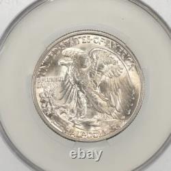 1946-d 50c Walking Liberty Cac Ms61 Freshly Graded