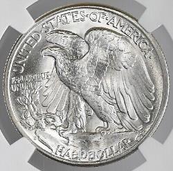 1946-d 50c Walking Liberty Silver Half Dollar Mint State Ngc Ms65 #8164291-062