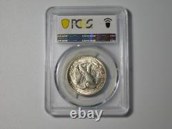 1946-d Walking Liberty Silver Coin Half Dollar Gold Shield Pcgs Graded Ms65