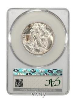 1946-s 50c Walking Liberty Cac Ms62 Freshly Graded