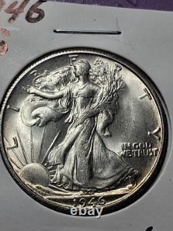 1946-s Walking Liberty. Ms/ Bu. Gem Choice Bu