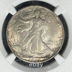 1946-s Walking Liberty Silver Half Dollarngc Ms 65 Beautiful Coinref#44-041
