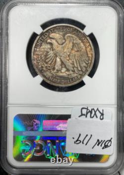 1946-s Walking Liberty Silver Half Dollarngc Ms 65 Beautiful Coinref#44-041