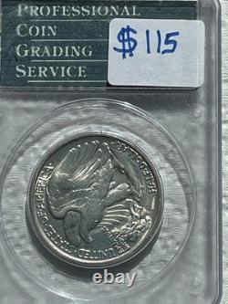 1947 50¢ Walking Liberty Half Dollar MS64 PCGS RATTLER holder -Free Shipping