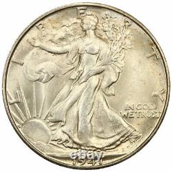 1947-D 50C PCGS Rattler MS64 Walking Liberty Silver Half Dollar 147415