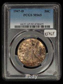 1947-D 50c Walking Liberty Silver Half Dollar PCGS MS 65 SKU-X5967