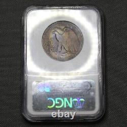 1947 D Half Dollars Liberty Walking NGC MS64 Color Toned Certified Coin Graded