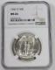 1947-d Walking Liberty Half Dollar Ngc Ms65 Blazing White