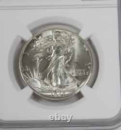 1947-D Walking Liberty Half Dollar NGC MS65 Blazing White