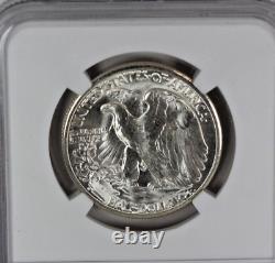 1947-D Walking Liberty Half Dollar NGC MS65 Blazing White