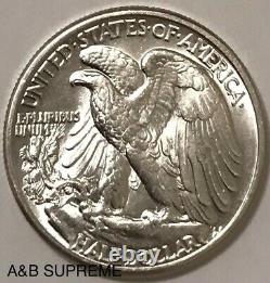 1947 Walking Liberty Half Dollar Ch-Gem Bu 90% Silver