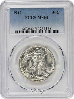 1947 Walking Liberty Silver Half Dollar MS64 PCGS