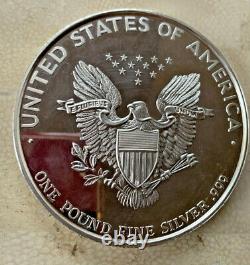 1986 Walking Liberty Lady 1 Pound Fine Silver. 999 Very Heavy Large Round USA