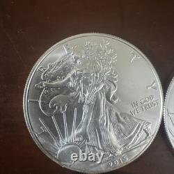 1992 Walking Liberty/Eagle 1 oz Silver Dollars Lot of 9