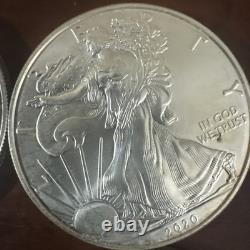 1992 Walking Liberty/Eagle 1 oz Silver Dollars Lot of 9