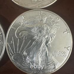 1992 Walking Liberty/Eagle 1 oz Silver Dollars Lot of 9