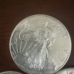 1992 Walking Liberty/Eagle 1 oz Silver Dollars Lot of 9