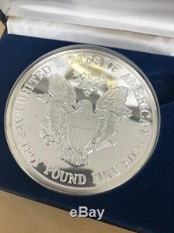 1/2 Lb 2000 Walking Liberty Silver Coin Troy Pound. 999 Bullion