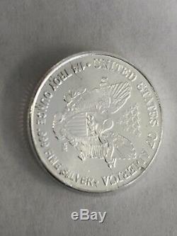 1/4 Troy Ounce Walking Liberty Design. 999 Fine Silver Rounds, Tube Of 25