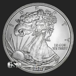 1 5 oz. 999 Silver Round Walking Liberty Brilliant Uncirculated