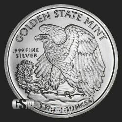 1 5 oz. 999 Silver Round Walking Liberty Brilliant Uncirculated