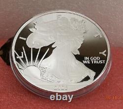 1 POUND SILVER 999 FINE PROOF WALKING LIBERTY COIN 23b