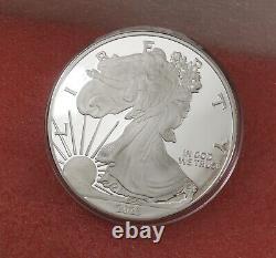 1 POUND SILVER 999 FINE PROOF WALKING LIBERTY COIN 23b