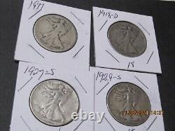 1 ROLL ALL DIFFERENT90 % SILVER WALKING LIBERTY HALF DOLLARS U S SHIP ONLY n 1